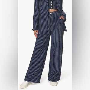 WeWoreWhat Pleated Trouser in Dress Blues Multi (NWT)